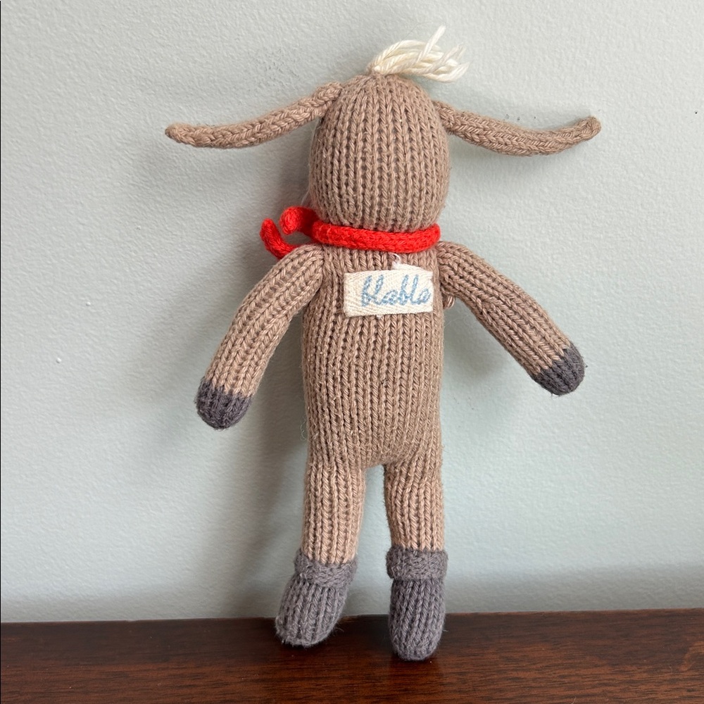 Blabla Pierre Bunny Rabbit Rattle Handmade Knit - Picture 2 of 7